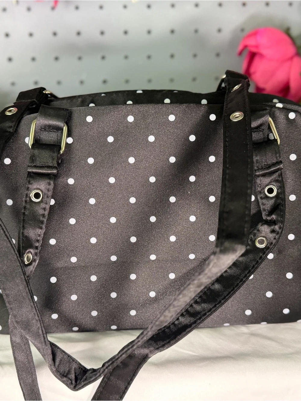 Hello Kitty Black Polka Dot Shoulder Bag with out charm